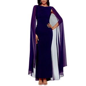 Alyce Designs Formal Long Evening Dress in Deep Purple 14 NWT